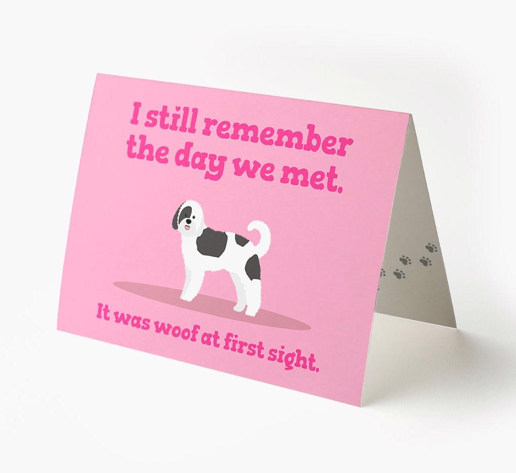 'The Day We Met' - Personalized {breedFullName} Card