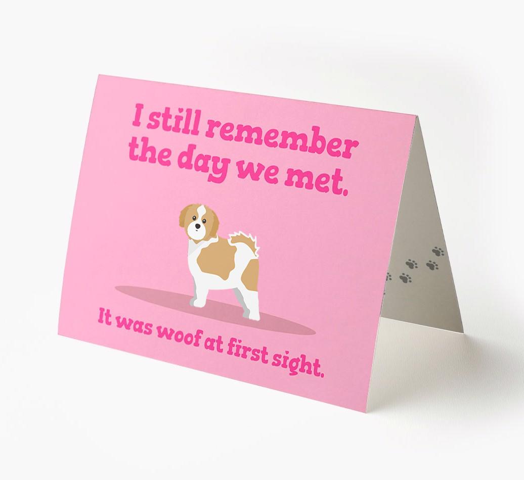 'The Day We Met' - Personalized {breedFullName} Card