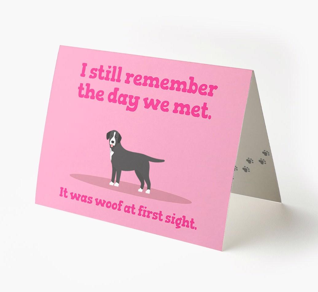 'The Day We Met' - Personalized {breedFullName} Card