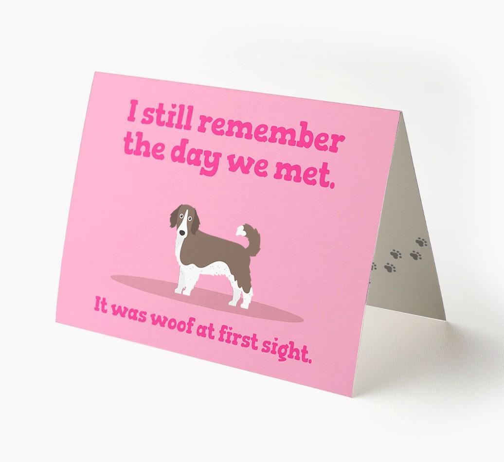 'The Day We Met' - Personalized {breedFullName} Card