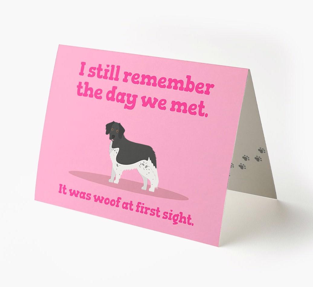 'The Day We Met' - Personalized {breedFullName} Card