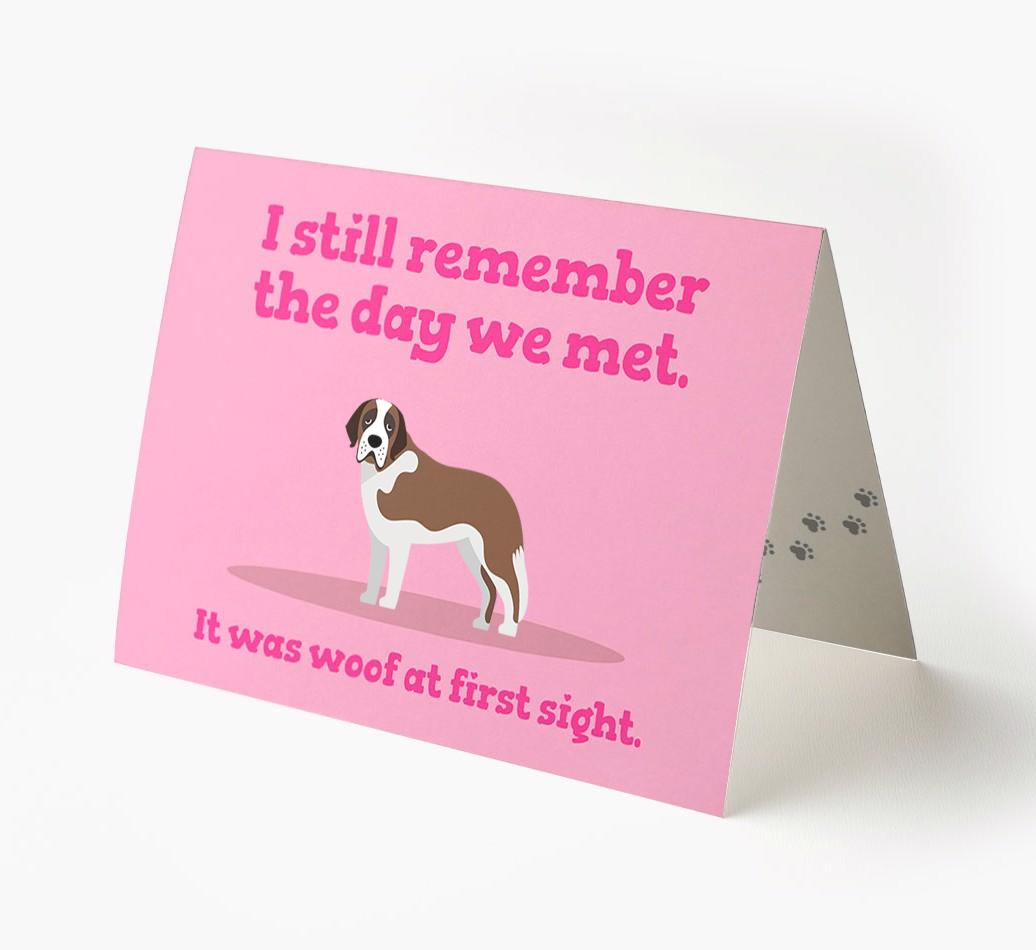 'The Day We Met' - Personalized {breedFullName} Card
