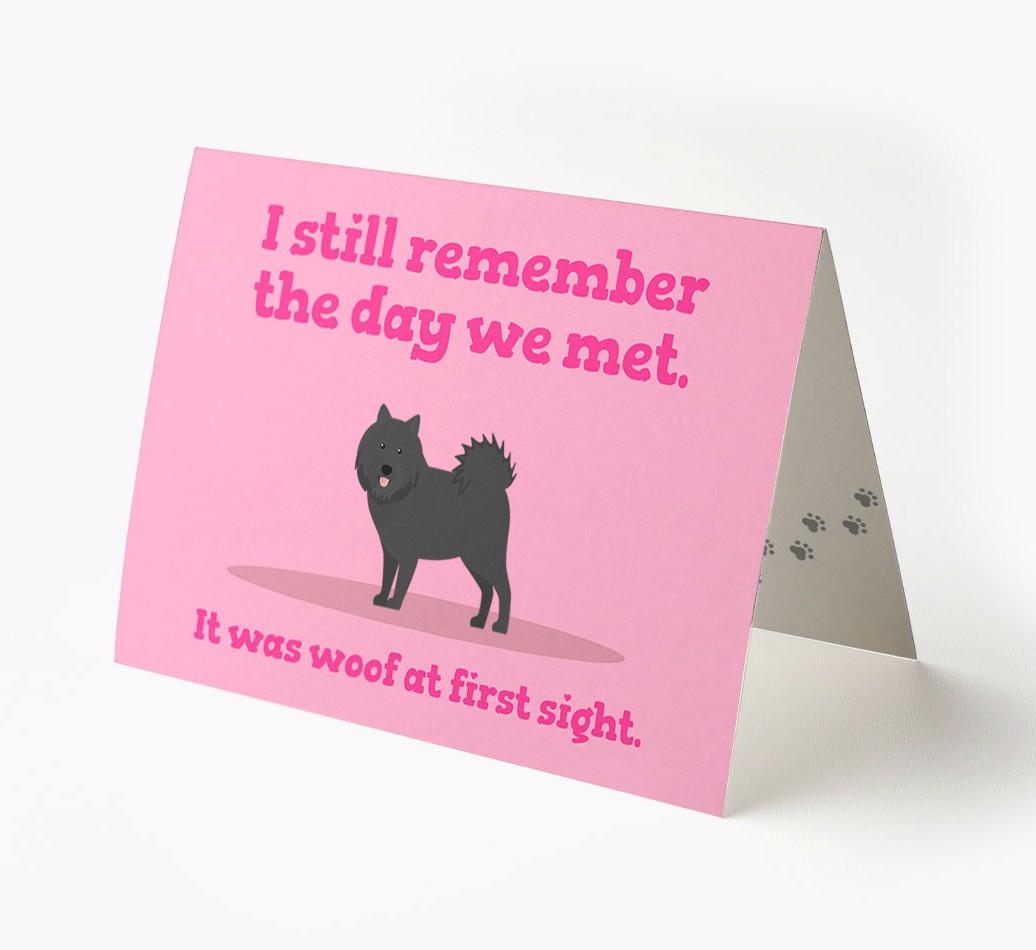 'The Day We Met' - Personalized {breedFullName} Card