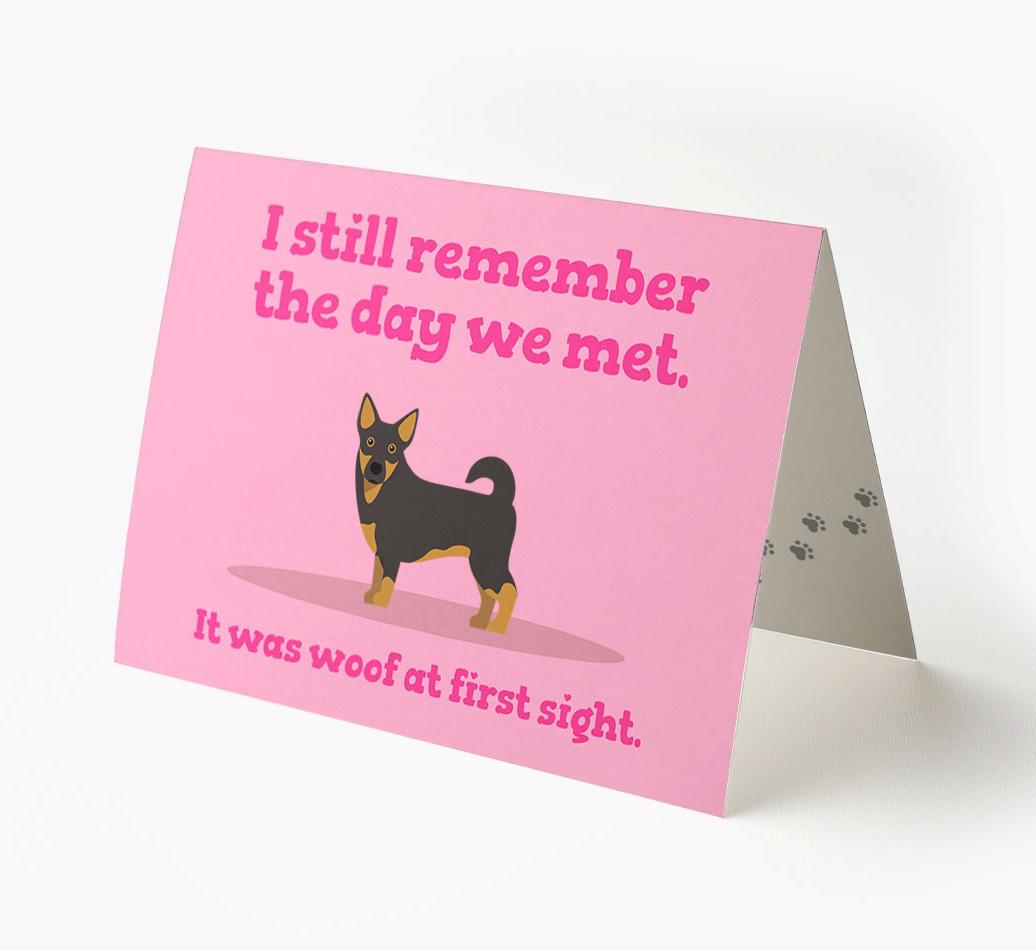 'The Day We Met' - Personalized {breedFullName} Card