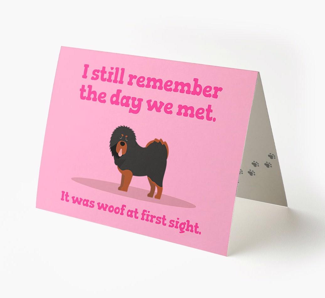'The Day We Met' - Personalized {breedFullName} Card