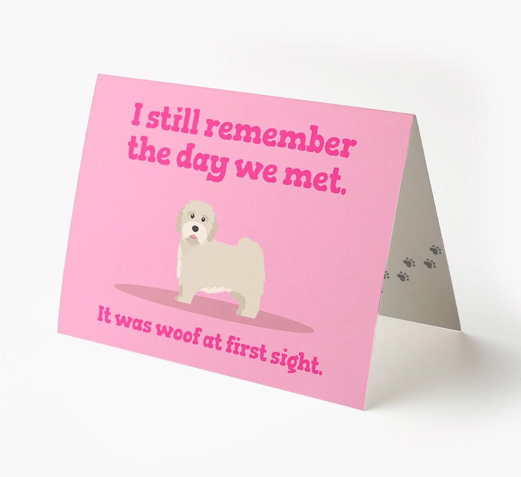 'The Day We Met' - Personalized {breedFullName} Card
