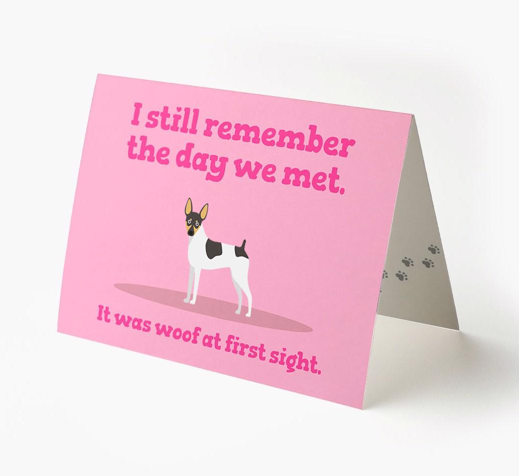 'The Day We Met' - Personalized {breedFullName} Card
