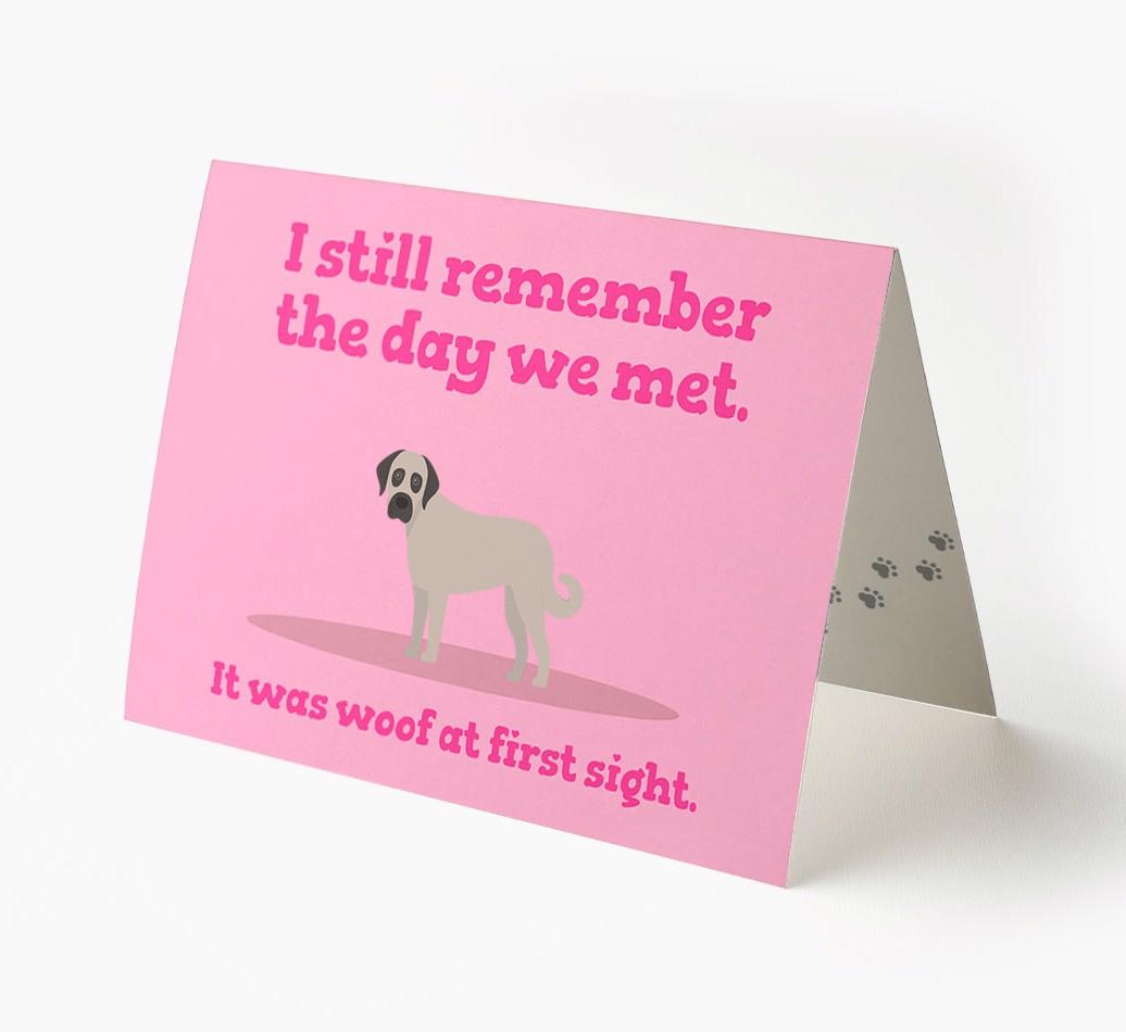 'The Day We Met' - Personalized {breedFullName} Card