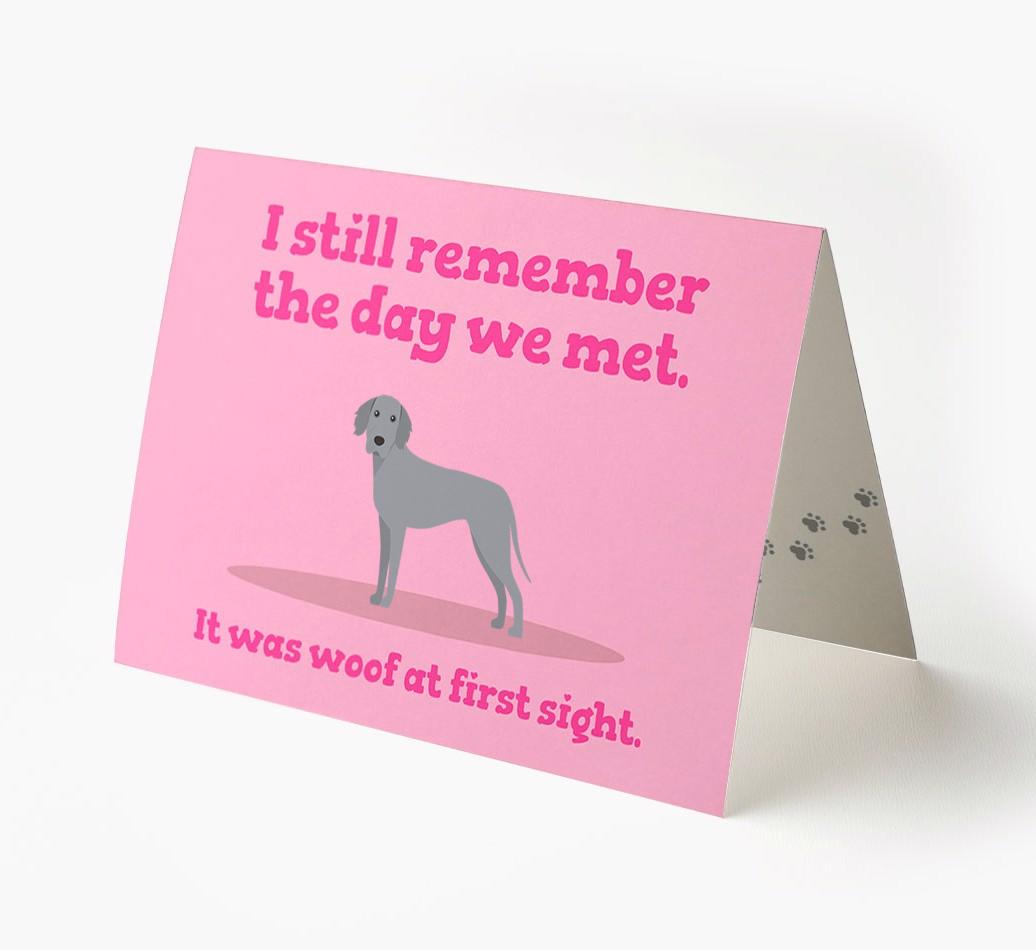 'The Day We Met' - Personalized {breedFullName} Card
