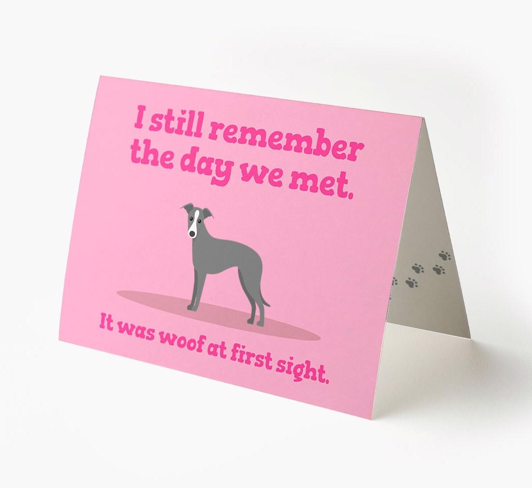 'The Day We Met' - Personalized {breedFullName} Card