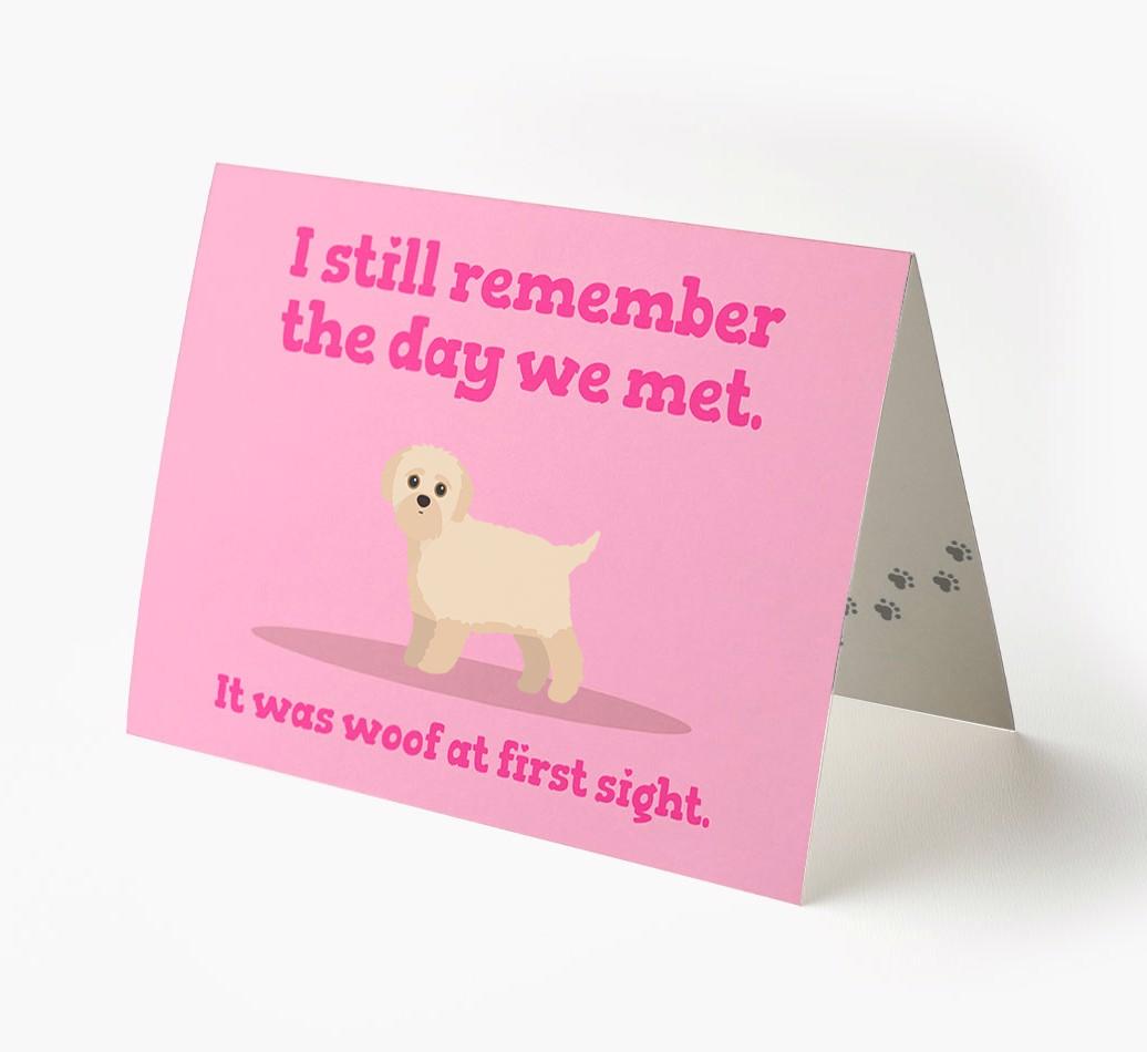 'The Day We Met' - Personalized {breedFullName} Card