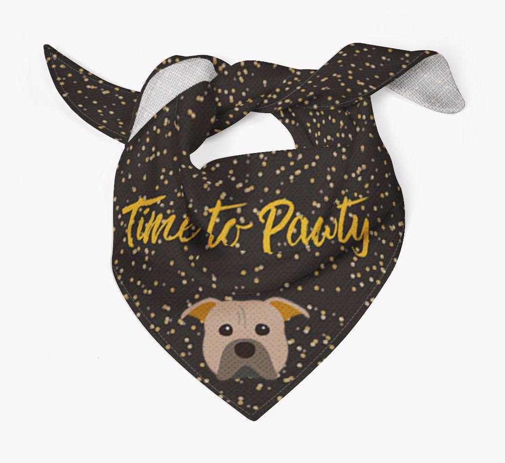 'Time to Pawty' {breedCommonName} Bandana