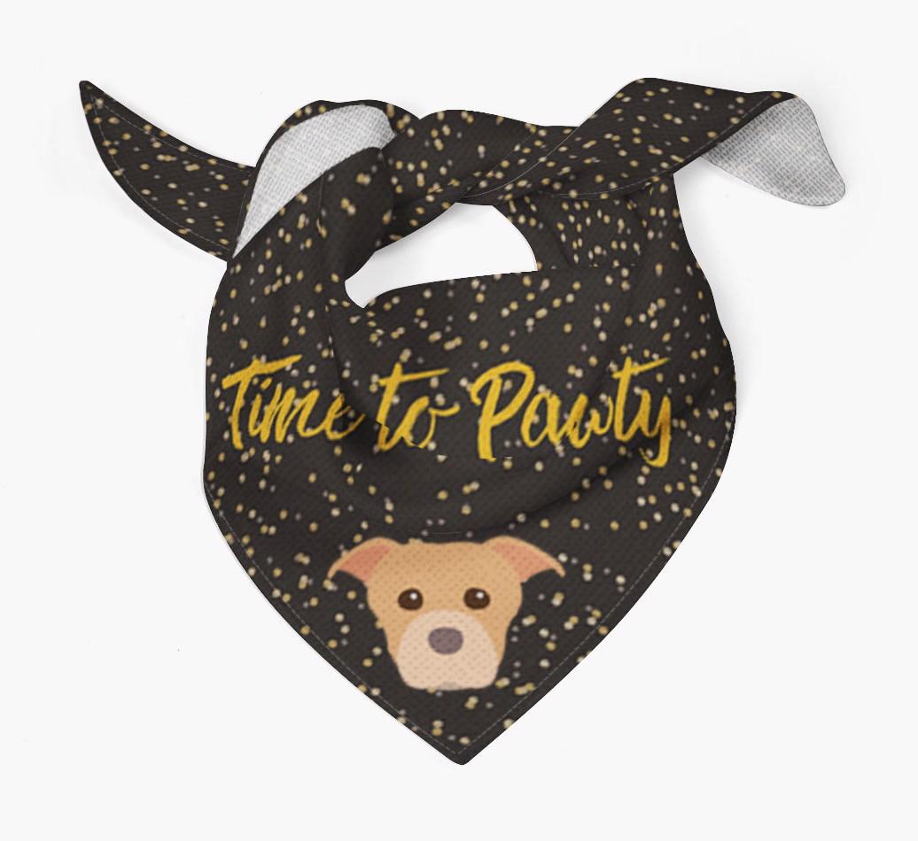 'Time to Pawty' {breedCommonName} Bandana