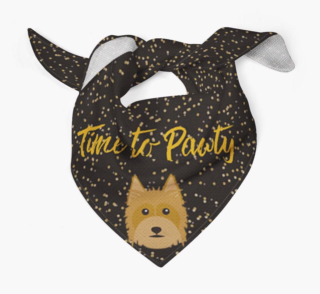 'Time to Pawty' {breedCommonName} Bandana
