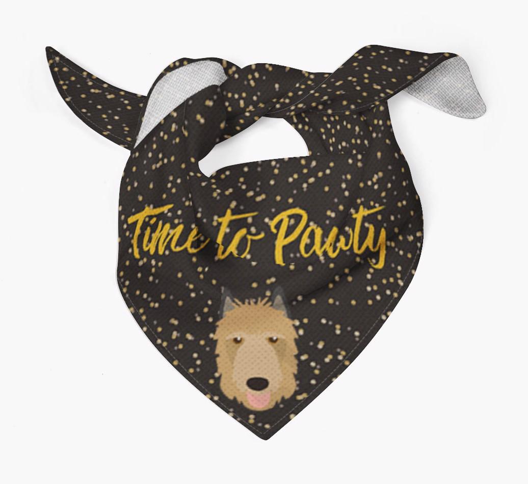'Time to Pawty' {breedCommonName} Bandana