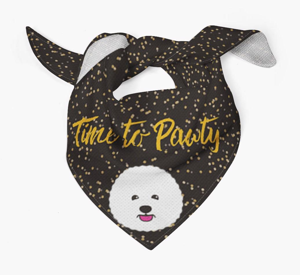 'Time to Pawty' {breedCommonName} Bandana