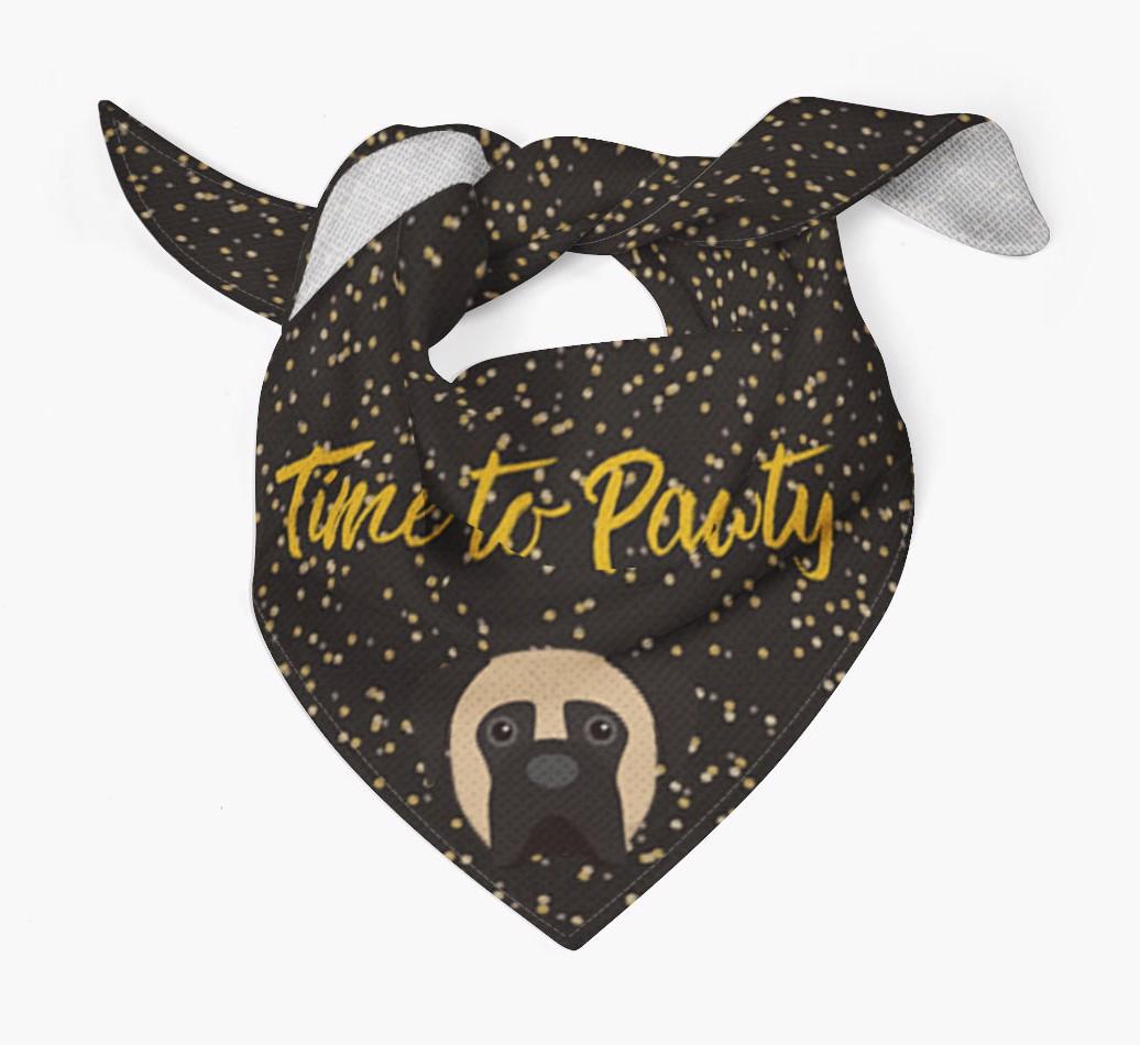 'Time to Pawty' {breedCommonName} Bandana