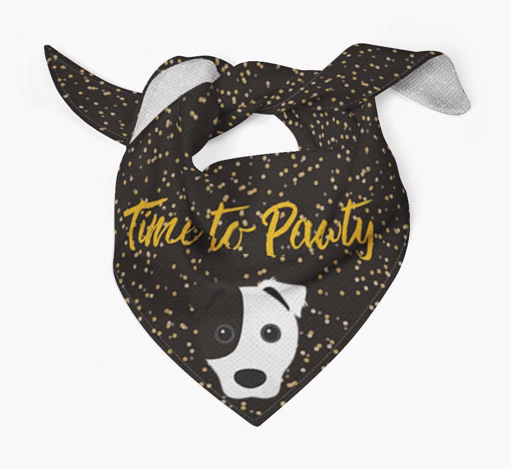 'Time to Pawty' {breedCommonName} Bandana