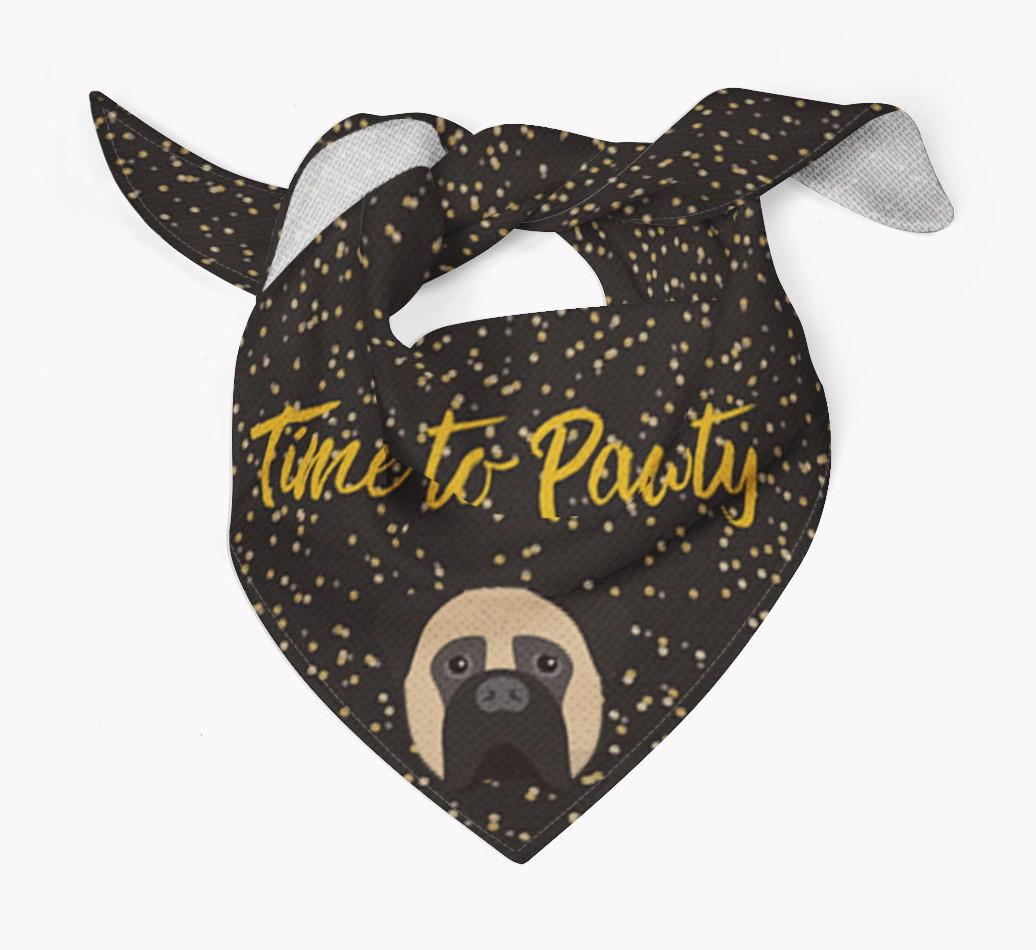 'Time to Pawty' {breedCommonName} Bandana