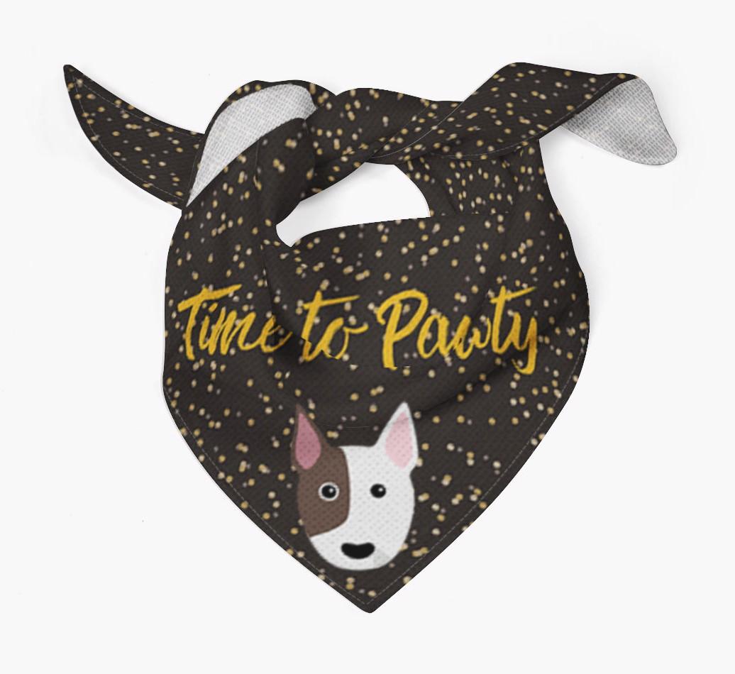 'Time to Pawty' {breedCommonName} Bandana