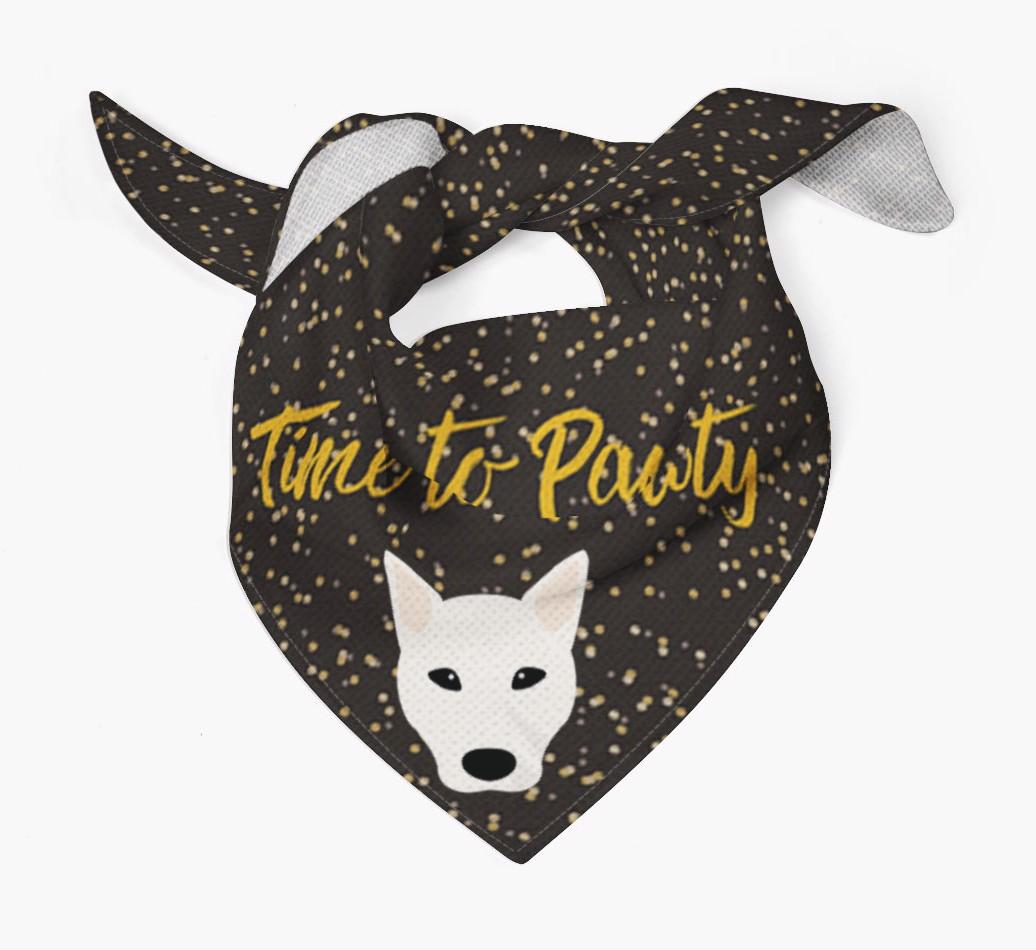 'Time to Pawty' {breedCommonName} Bandana