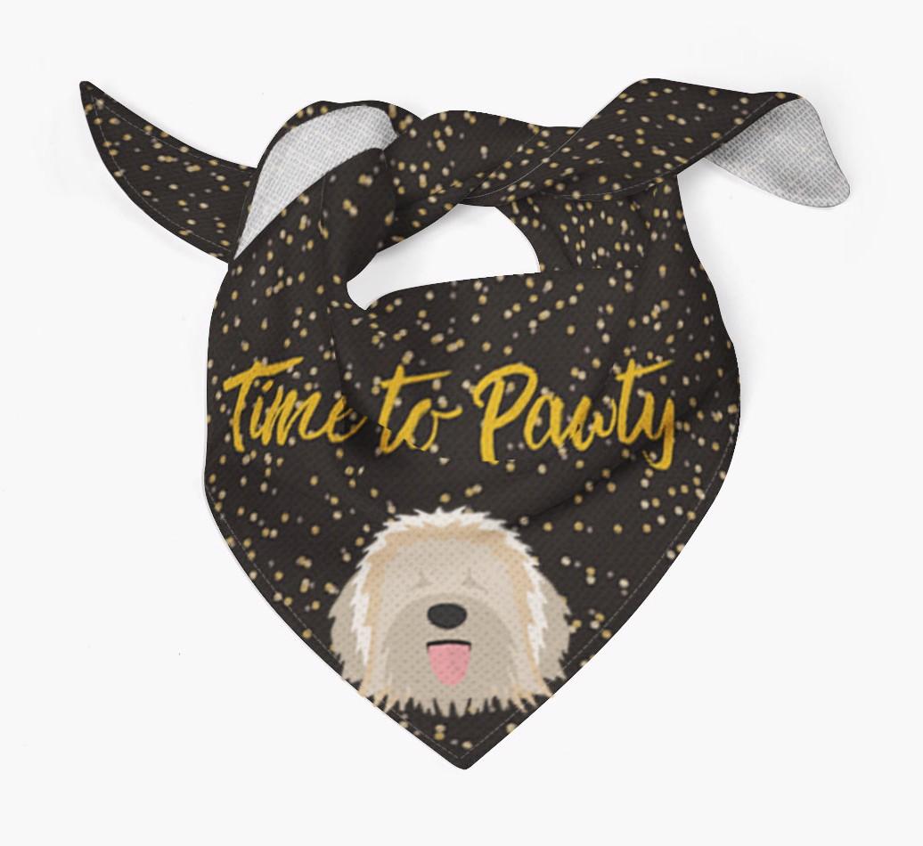 'Time to Pawty' {breedCommonName} Bandana