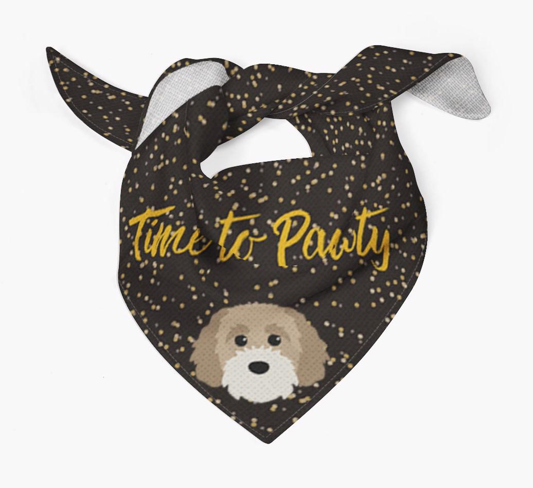 'Time to Pawty' {breedCommonName} Bandana