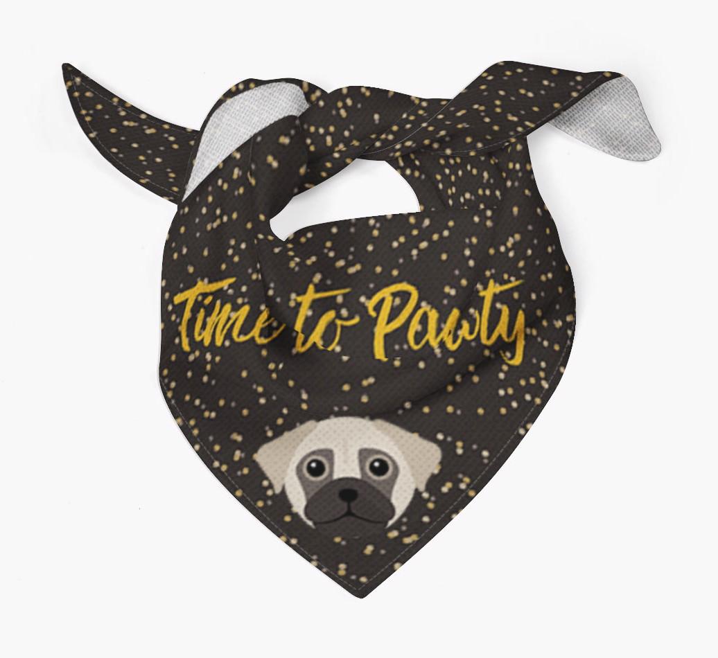 'Time to Pawty' {breedCommonName} Bandana