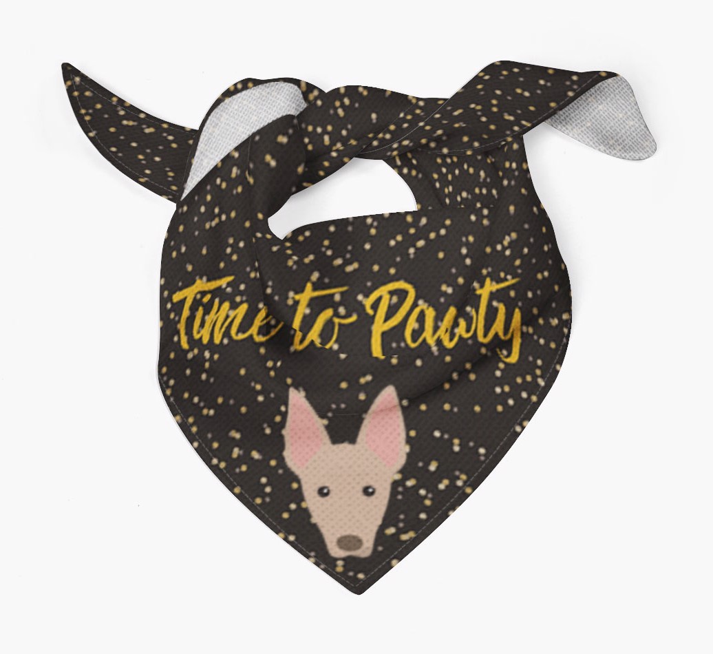 'Time to Pawty' {breedCommonName} Bandana