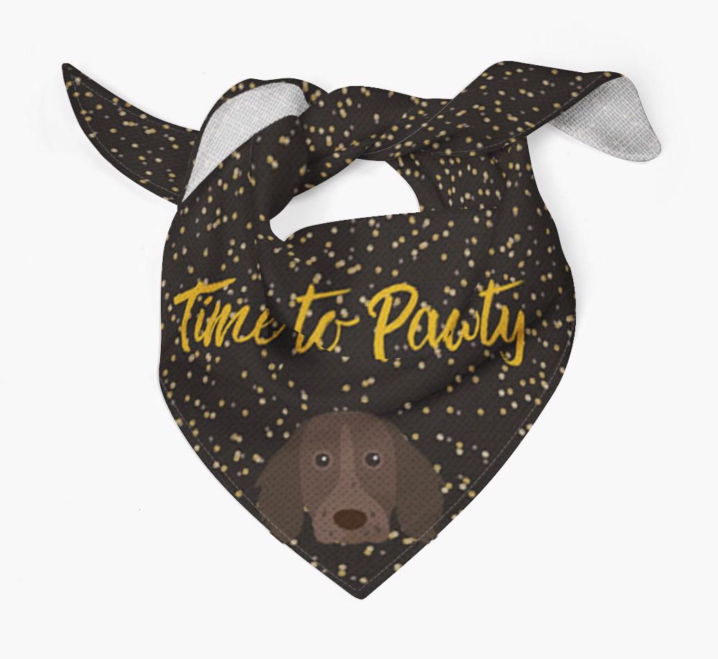 'Time to Pawty' {breedCommonName} Bandana