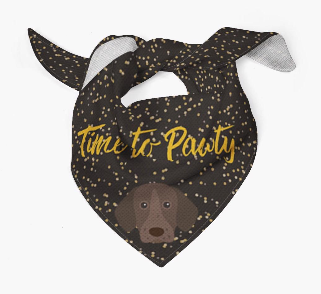 'Time to Pawty' {breedCommonName} Bandana