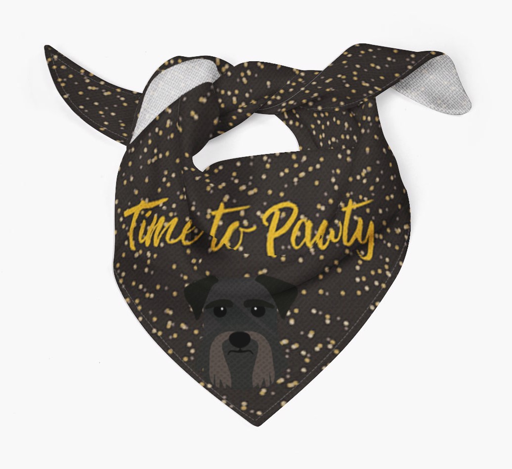 'Time to Pawty' {breedCommonName} Bandana