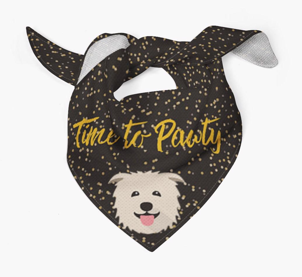 'Time to Pawty' {breedCommonName} Bandana