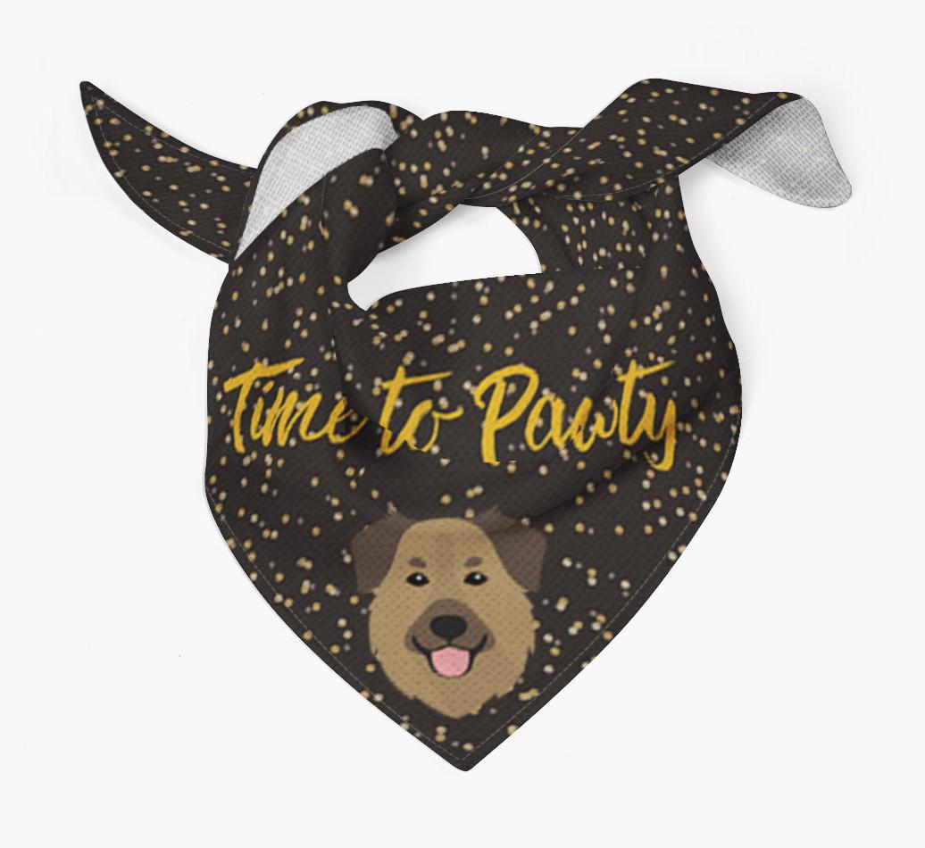 'Time to Pawty' {breedCommonName} Bandana