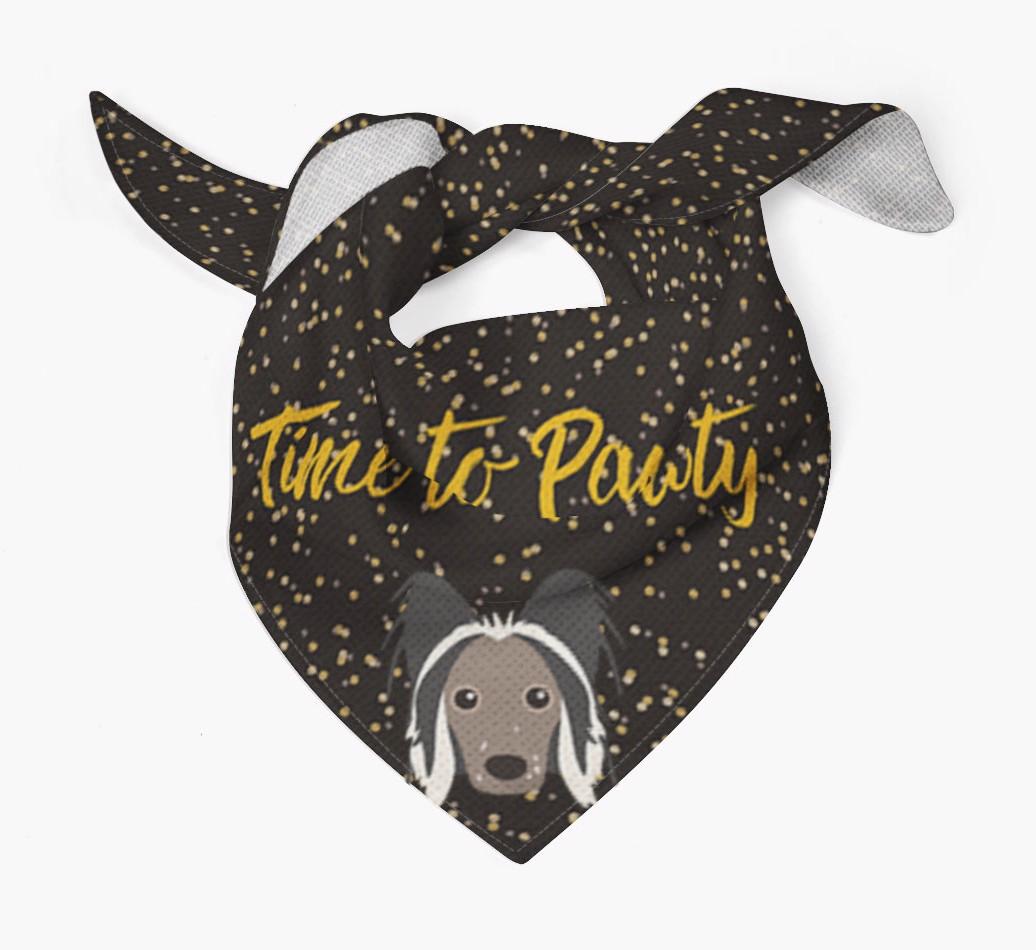 'Time to Pawty' {breedCommonName} Bandana