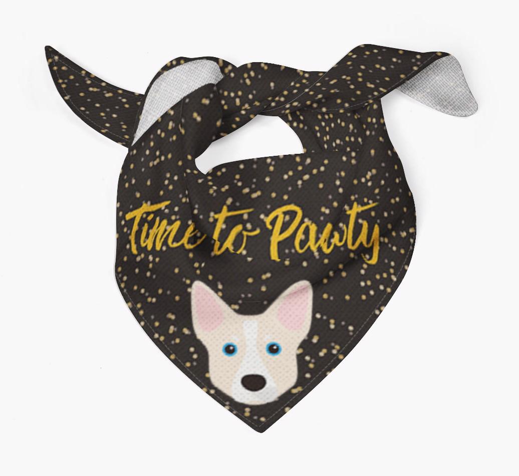 'Time to Pawty' {breedCommonName} Bandana