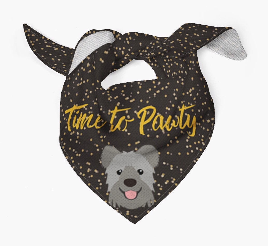 'Time to Pawty' {breedCommonName} Bandana