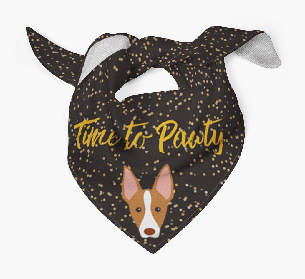 'Time to Pawty' {breedCommonName} Bandana