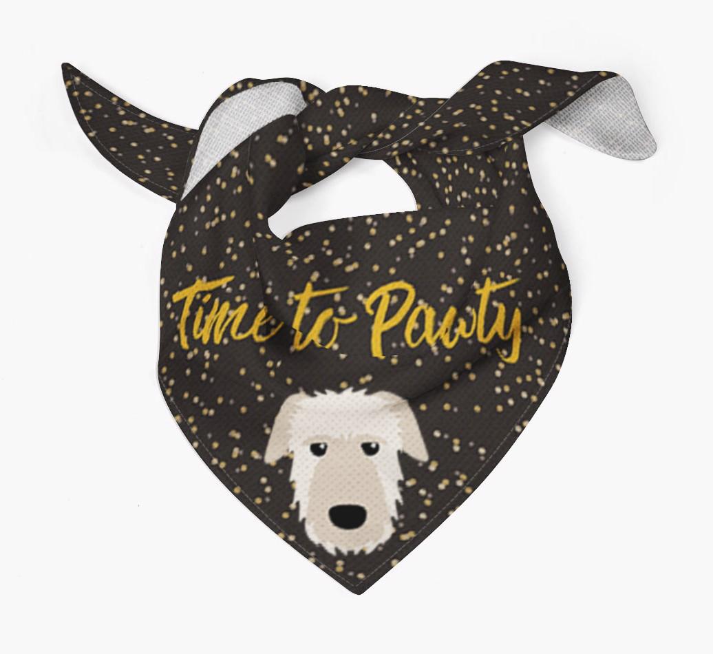'Time to Pawty' {breedCommonName} Bandana