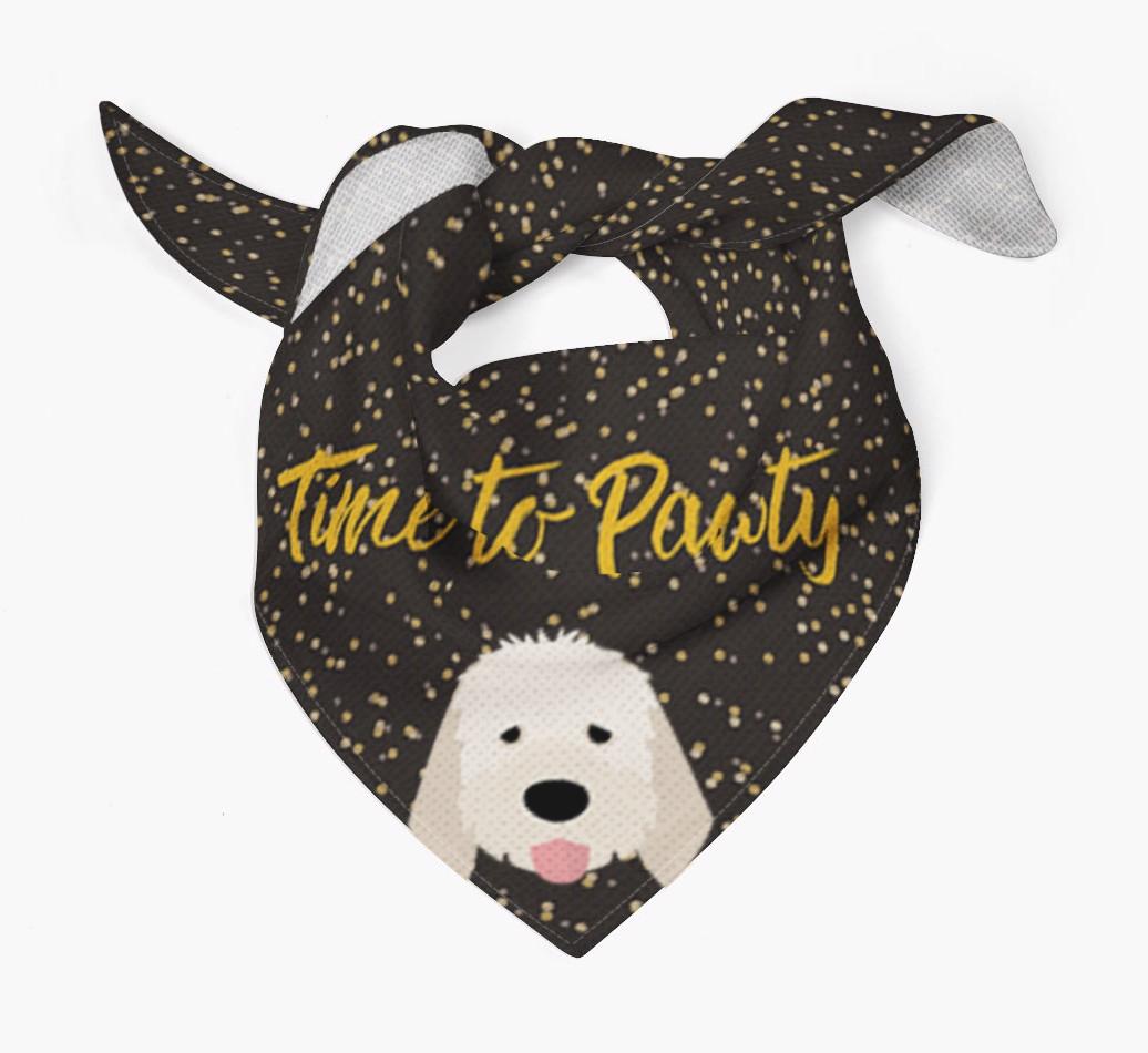 'Time to Pawty' {breedCommonName} Bandana