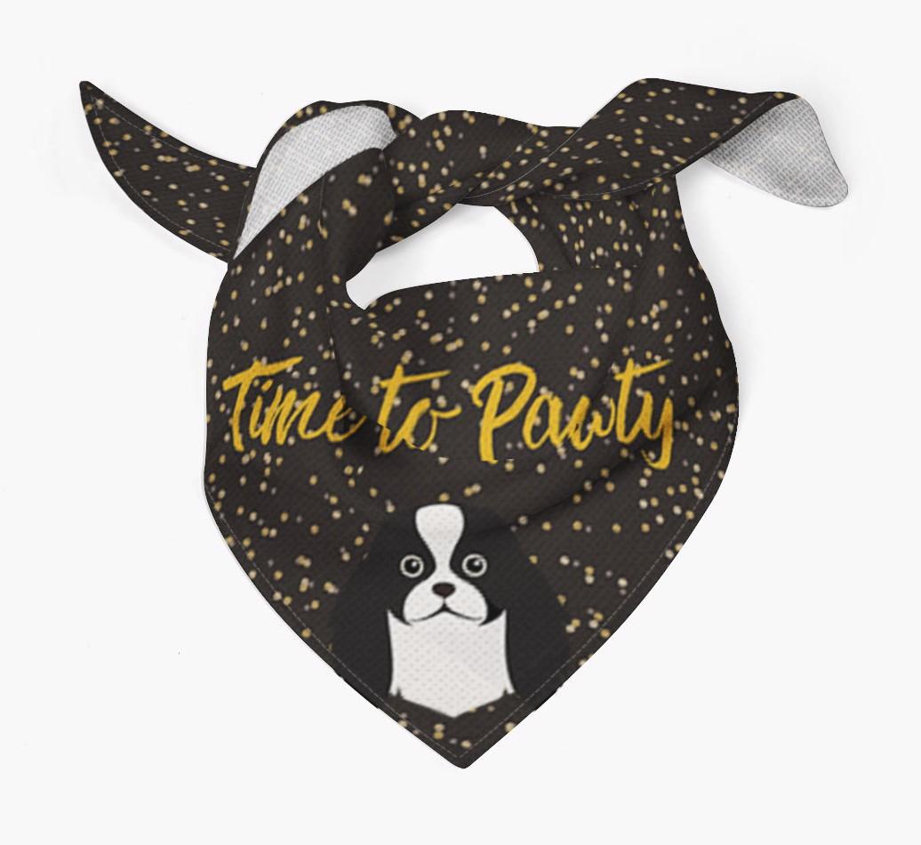 'Time to Pawty' {breedCommonName} Bandana