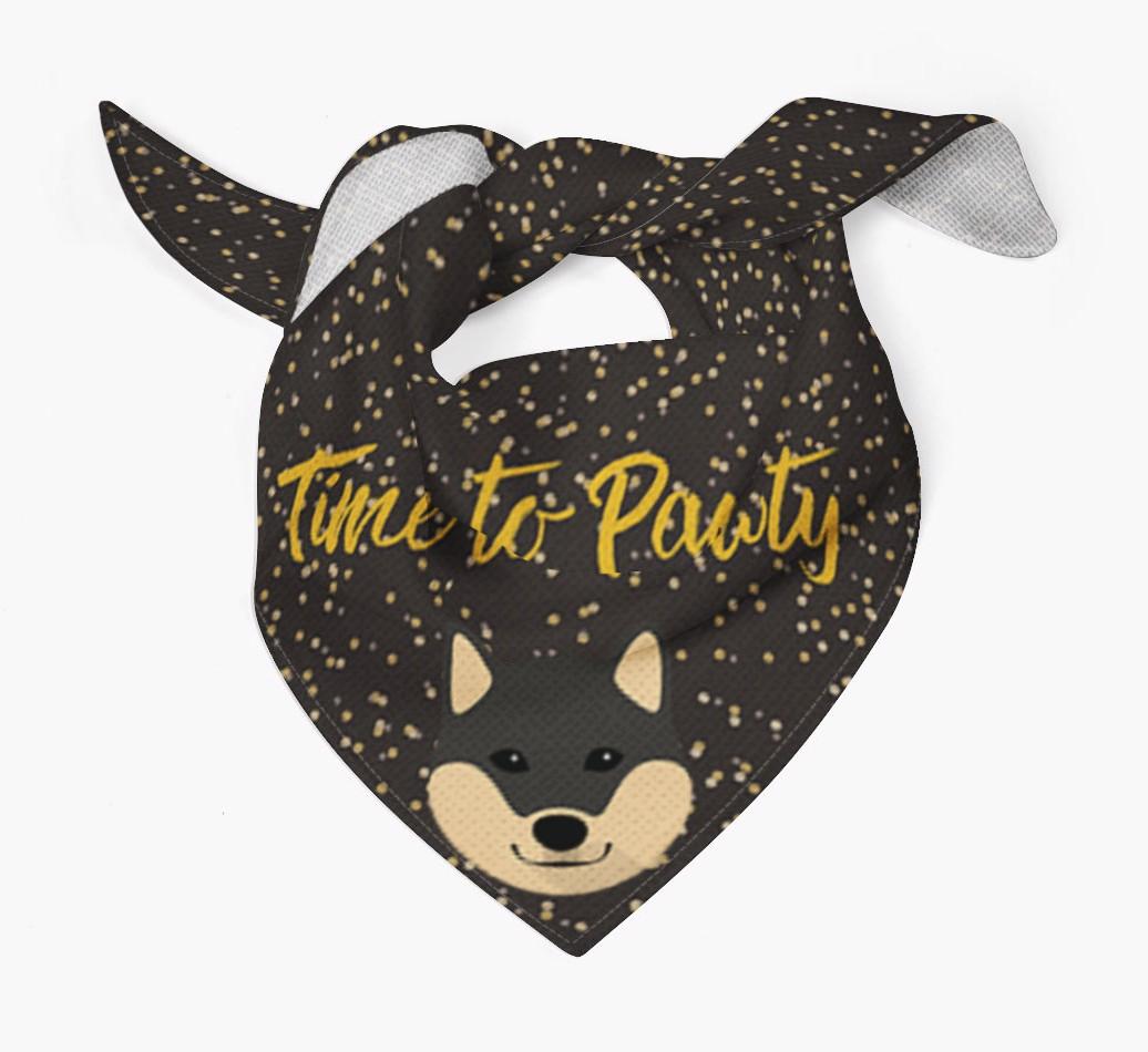 'Time to Pawty' {breedCommonName} Bandana