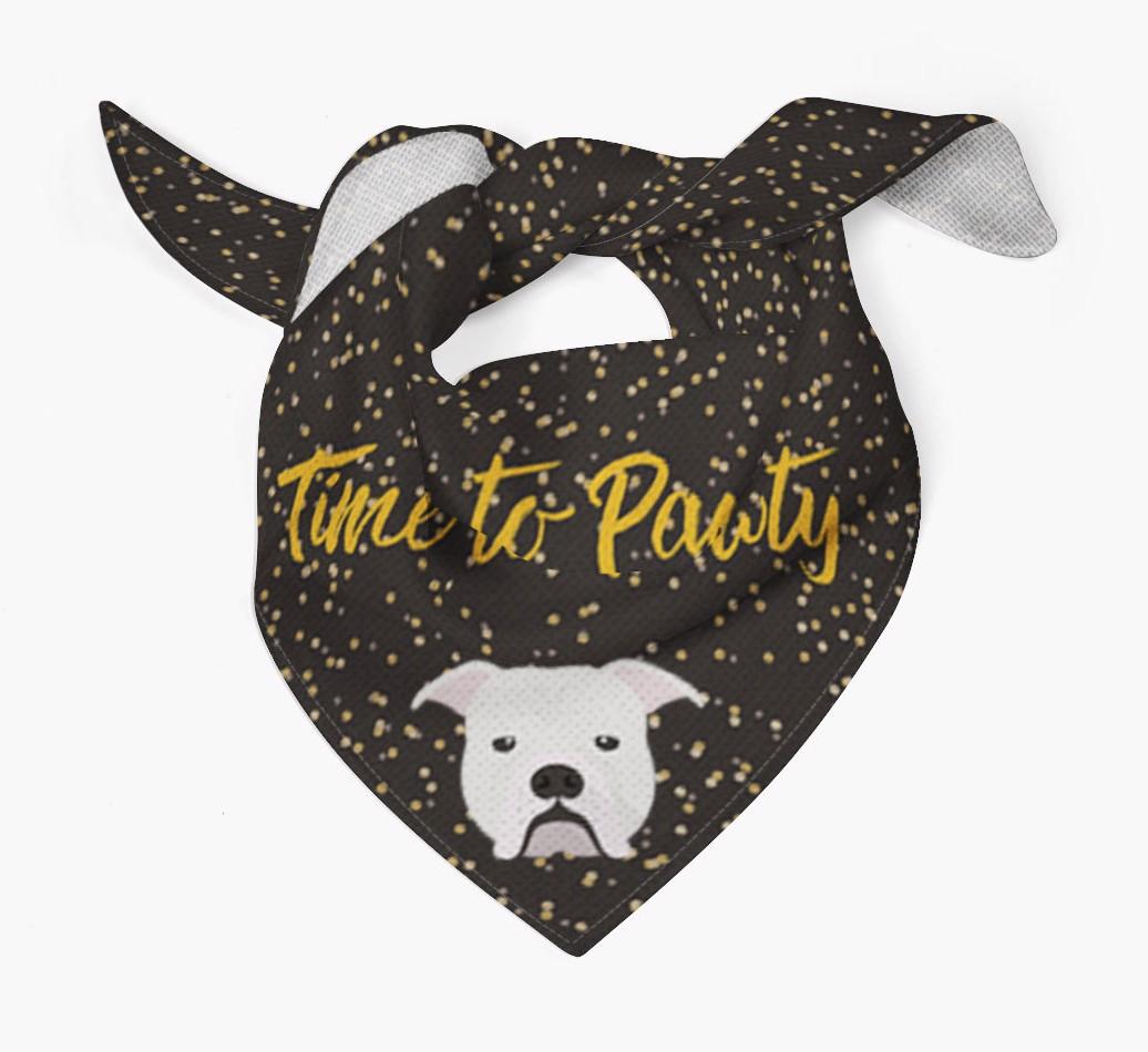 'Time to Pawty' {breedCommonName} Bandana