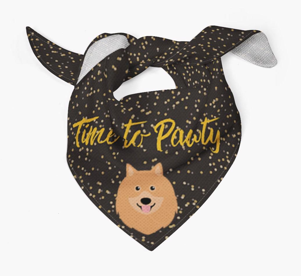 'Time to Pawty' {breedCommonName} Bandana