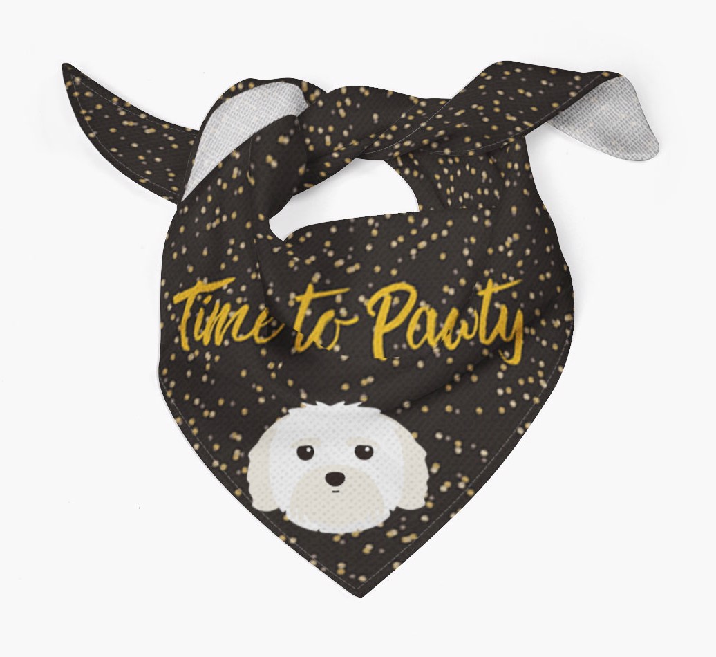 'Time to Pawty' {breedCommonName} Bandana