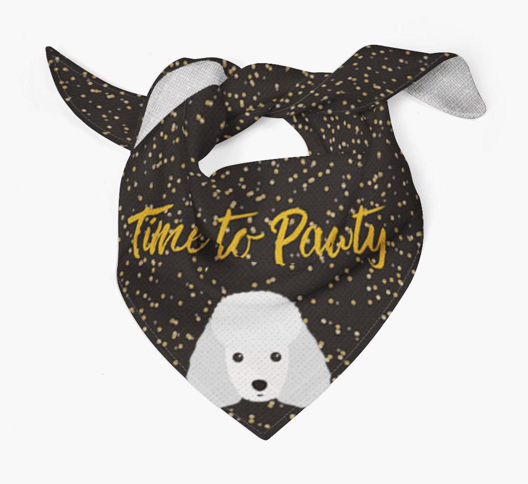 'Time to Pawty' {breedCommonName} Bandana