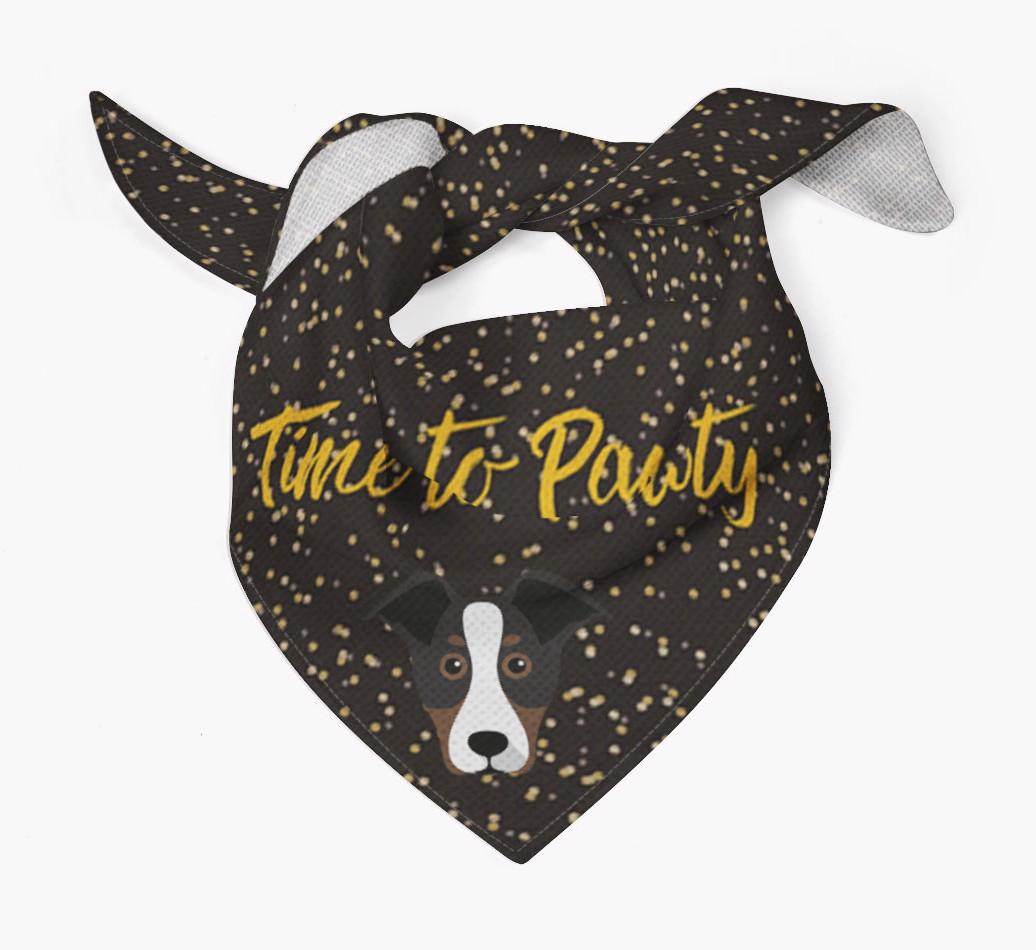 'Time to Pawty' {breedCommonName} Bandana
