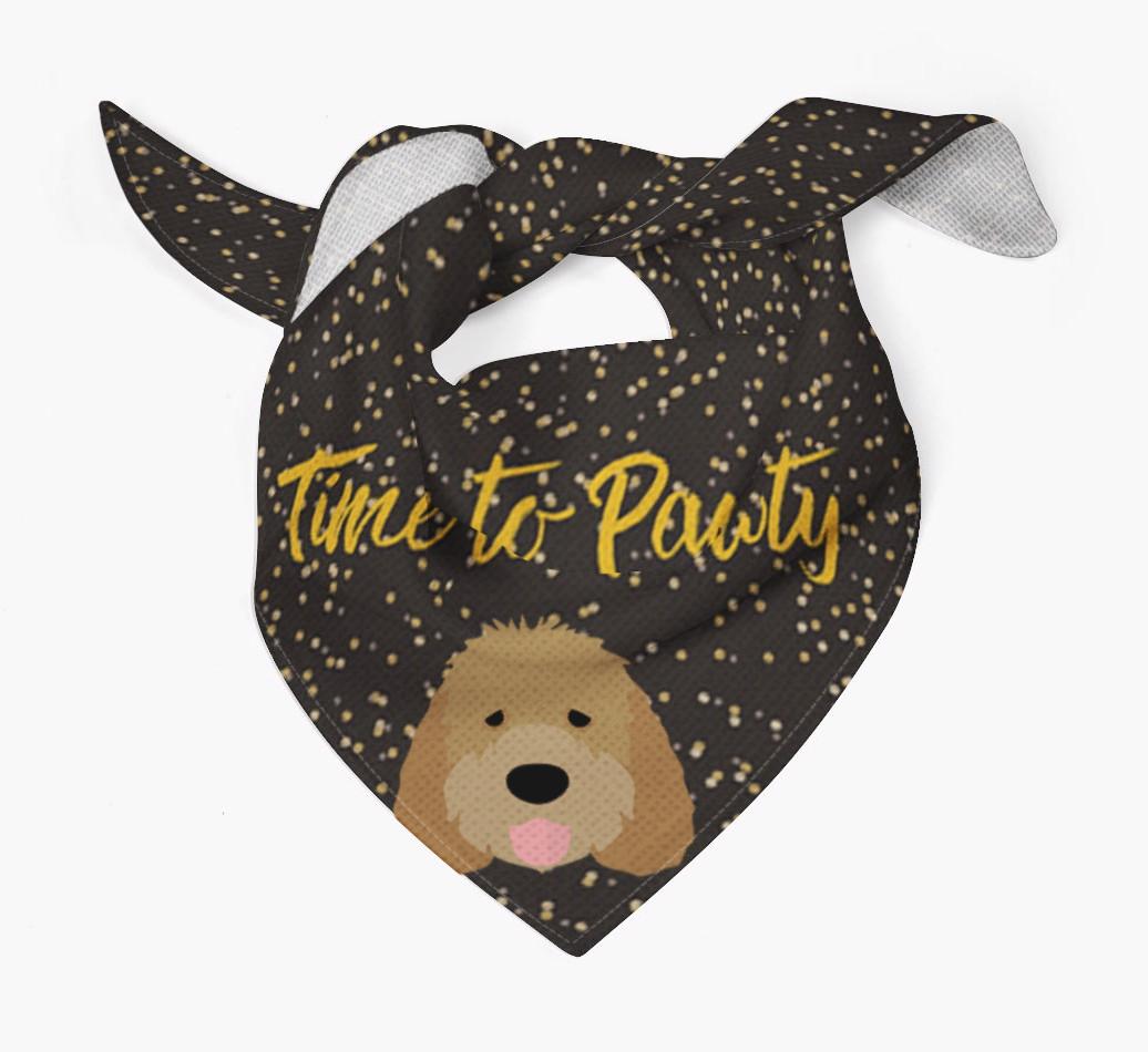 'Time to Pawty' {breedCommonName} Bandana