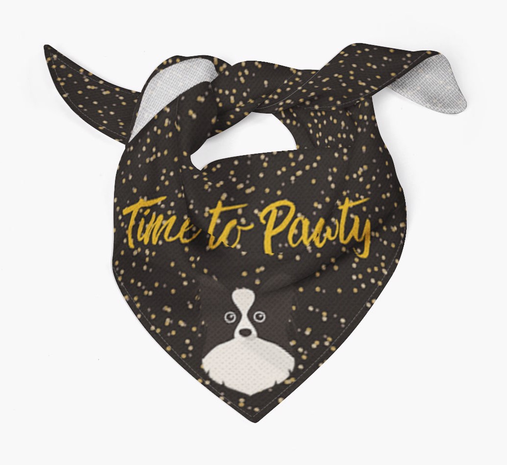 'Time to Pawty' {breedCommonName} Bandana