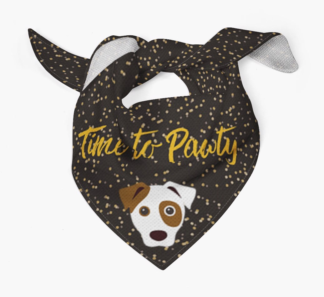 'Time to Pawty' {breedCommonName} Bandana